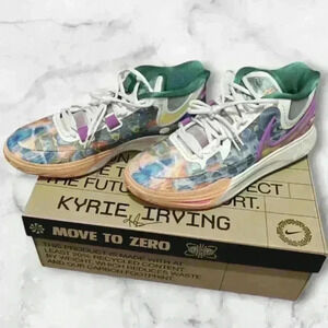 Nike Men's 10.5 Kyrie 8 Heat Circle Of Life DQ3840 001 Light Bone/Yellow Strike